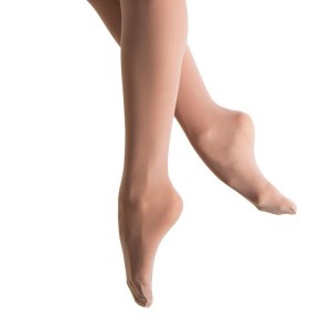 Women's Bloch Elite Footed Tight Tan | USDFL65267