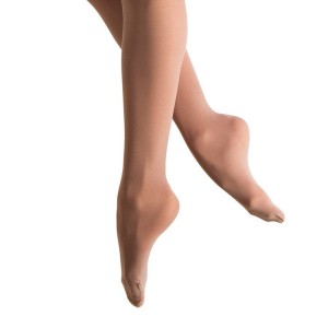 Women's Bloch Endura Hipstars Footed Tight Tan | EUSHC29861