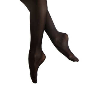 Women's Bloch Fiesta Shimmer Footed Tight Black | SUSVO13871