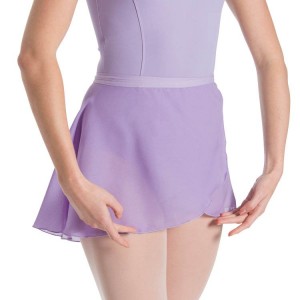 Women's Bloch Gianna Wrap Skirts Lilac | USQAV88797