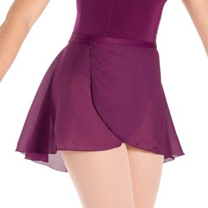 Women's Bloch Gianna Wrap Skirts Plum | EUSVG84852