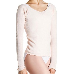 Women's Bloch Kara Long Sleeve V Tops Pink | PUSER21502