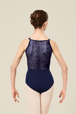 Women's Bloch Maiko Animal Printed Mesh Camisole Leotards Parisian | USCVG55875