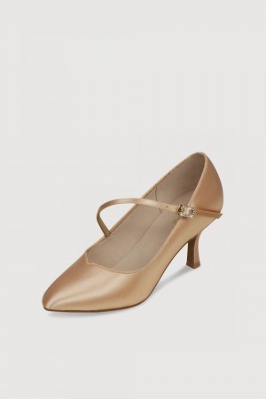 Women's Bloch Monica 2.3" Dancesport Tan | ZUSNQ97052