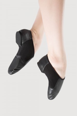 Women's Bloch Neo-Flex Slip On Jazz Black | GUSUC62919