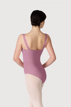 Women's Bloch Overture Obelia Princess Seam Leotards Dusk | BUSSD59824