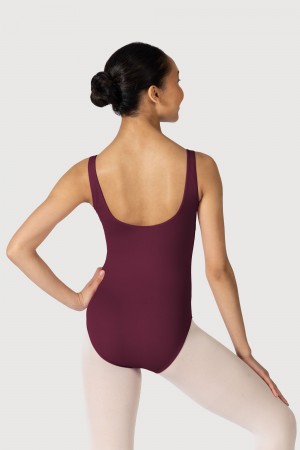 Women's Bloch Overture Ondina Princess Seam Leotards Burgundy | EUSVG26666