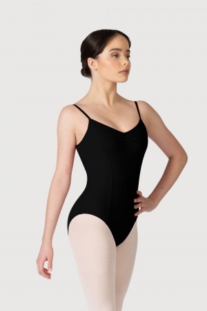 Women's Bloch Overture Oriana Princess Seam Leotards Black | USXMI85689