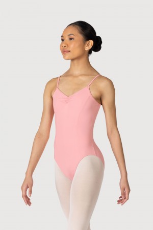 Women's Bloch Overture Oriana Princess Seam Leotards French Rose | FUSUI24737