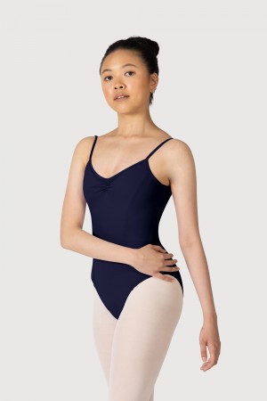 Women's Bloch Overture Oriana Princess Seam Leotards Navy | TUSPQ34355