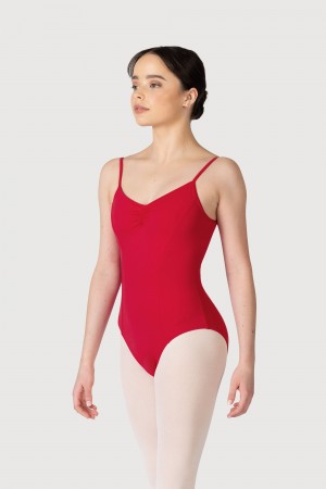 Women's Bloch Overture Oriana Princess Seam Leotards Red | MUSFT97366