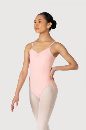 Women's Bloch Overture Oriana Princess Seam Leotards Candy Pink | USJZR67197