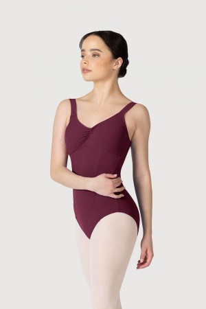 Women's Bloch Paradise Contour Leotards Burgundy | YUSGT62672