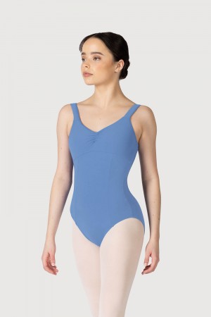 Women's Bloch Paradise Contour Leotards Cornflower | USZPD12859