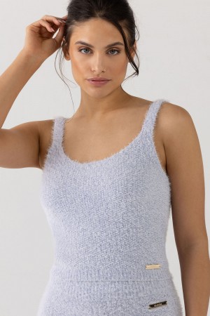 Women's Bloch Popcorn Stitch Camisole Knitwear Sky | AUSDF37445