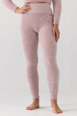 Women's Bloch Popcorn Stitch Tight Knitwear Dusty Pink | EUSHC26112