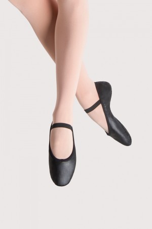 Women's Bloch Prolite Leather Ballet Flats Black | YUSGT92902