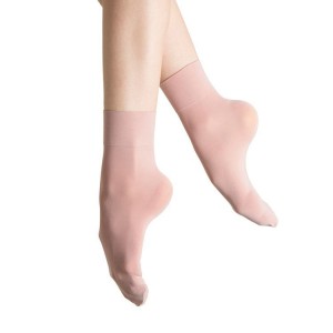 Women's Bloch Tube Socks Salmon Pink | USNEJ42816