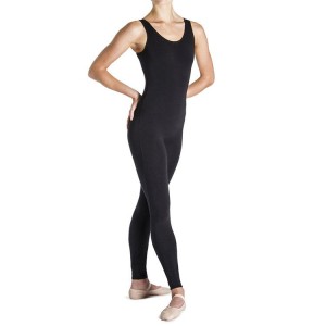 Women's Bloch Utano Scoop Neck Unitards Black | SUSVO24503