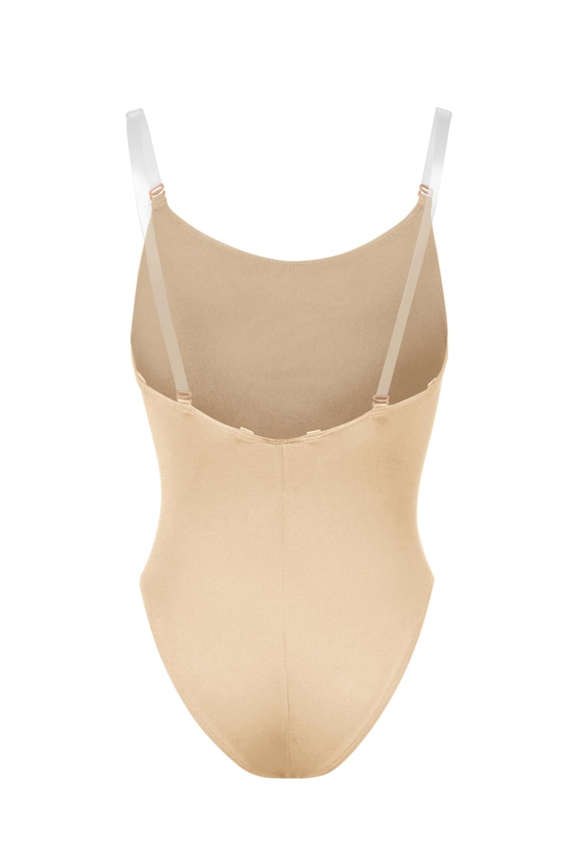 Kids' Bloch Auva Body Liner Underwear Sand | USNEJ93516