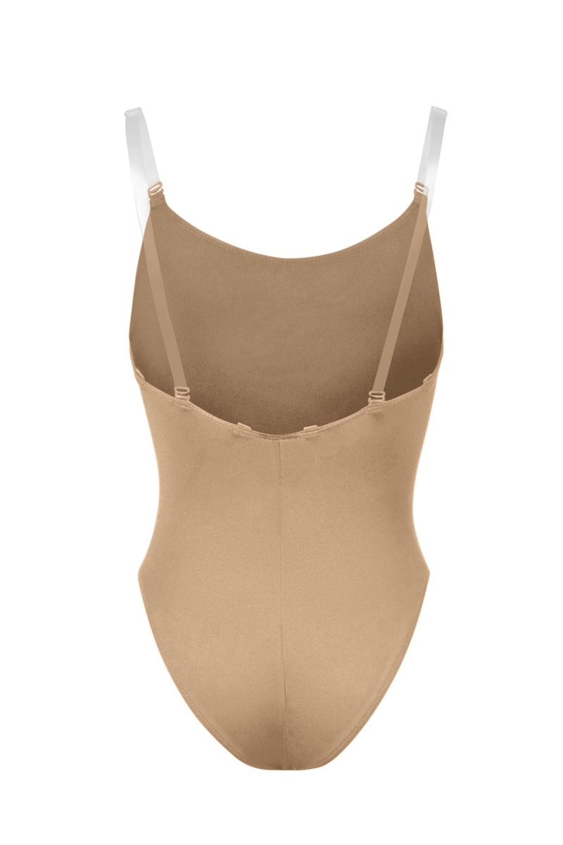 Kids' Bloch Auva Body Liner Underwear Tan | USCVG26836