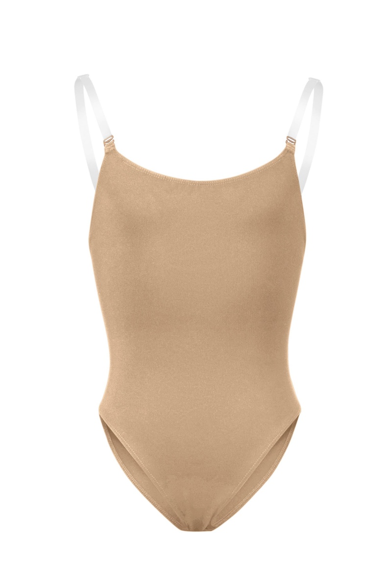 Kids\' Bloch Auva Body Liner Underwear Tan | USCVG26836