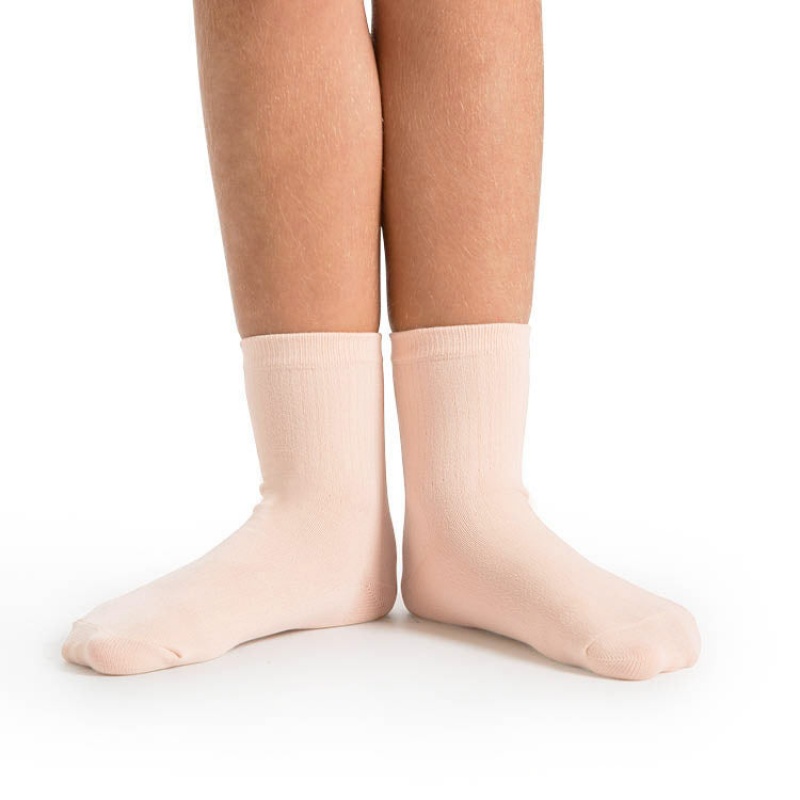 Kids' Bloch Ballet Socks Theatrical Pink | BUSSO35416