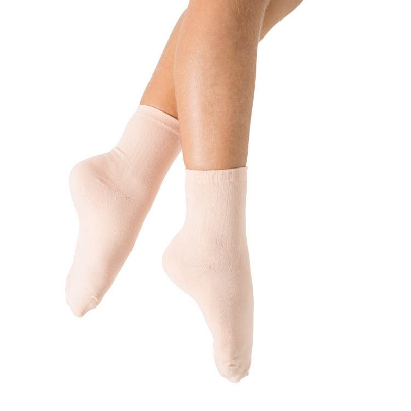 Kids' Bloch Ballet Socks Theatrical Pink | BUSSO35416