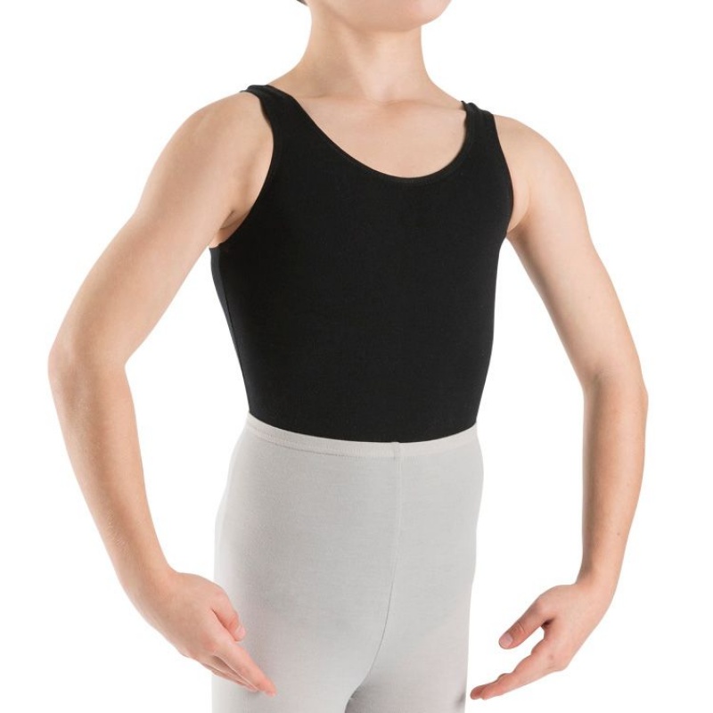 Kids' Bloch Billy Sleeveless Tops Black | USZPD94660