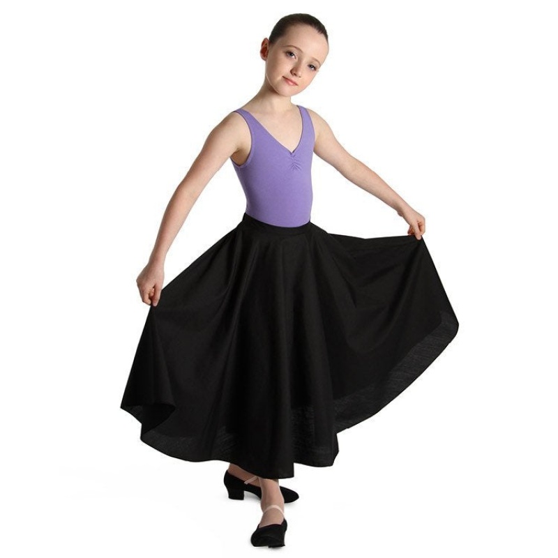 Kids' Bloch Cara Skirts Black | USZPD48834