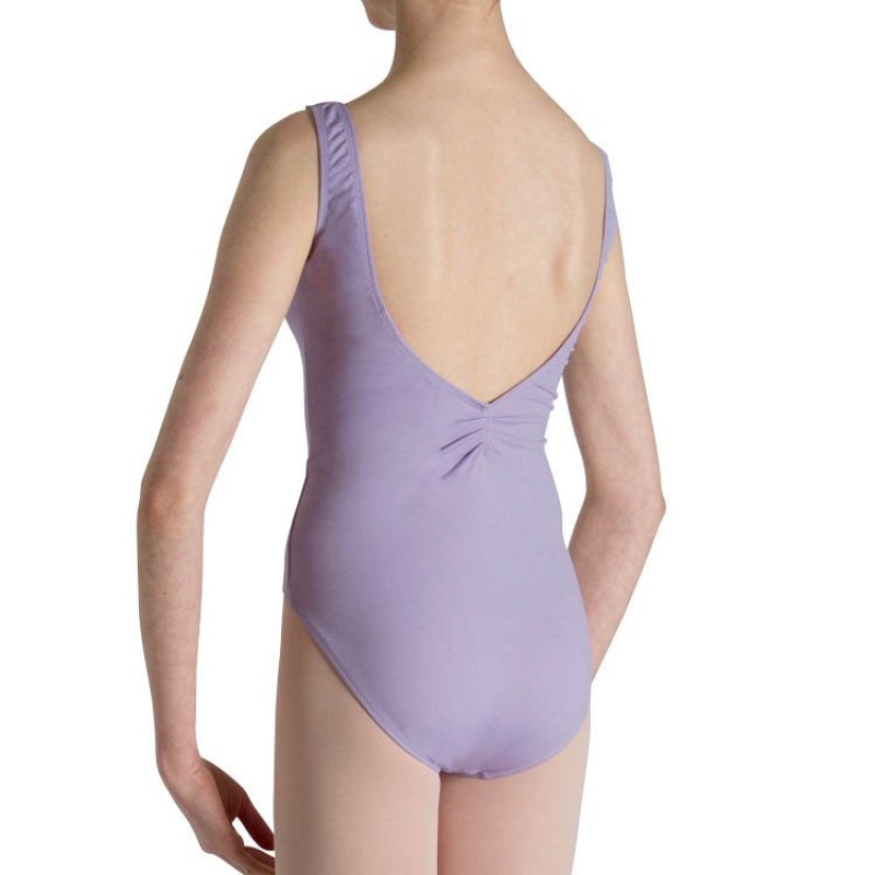 Kids' Bloch Cecilia Gathered Tank Leotards Lilac | USQCS27564