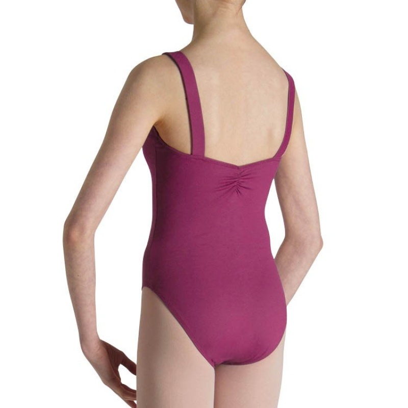 Kids' Bloch Celena French Princess Line Leotards Boysenberry | USNEJ62343