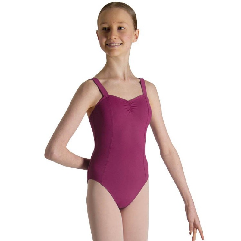 Kids\' Bloch Celena French Princess Line Leotards Boysenberry | USNEJ62343