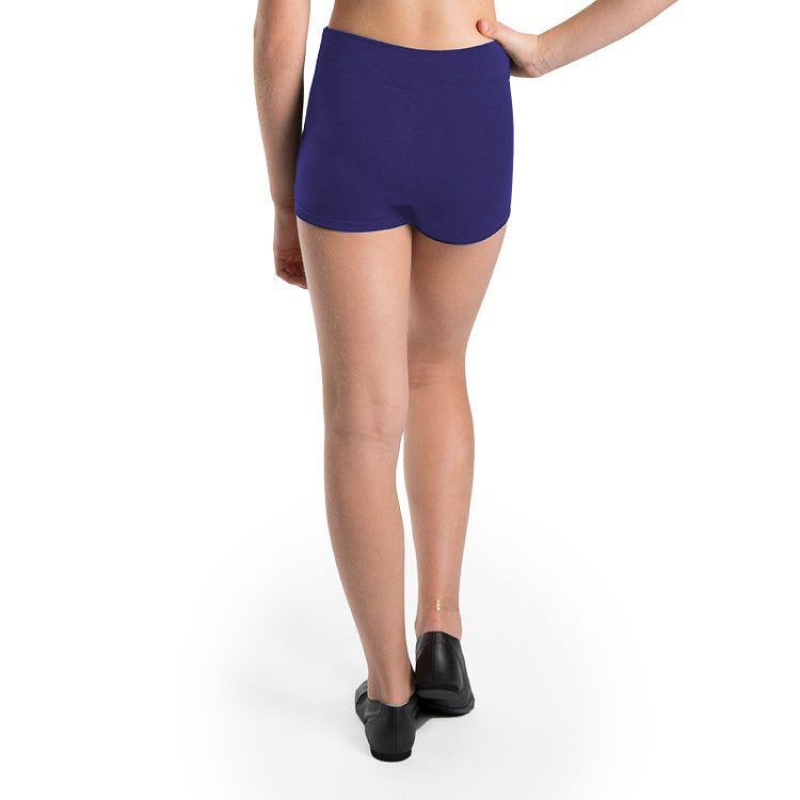 Kids' Bloch Chavelle Hipster Front Short Bottoms Deep Purple | TUSWZ16162