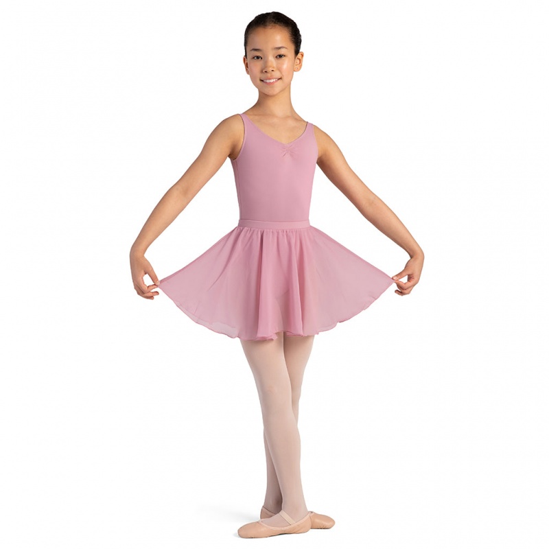 Kids' Bloch Chayanne Chiffon Short Circle Skirts Dusk | USDYB32842