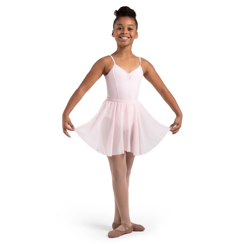 Kids' Bloch Chayanne Chiffon Short Circle Skirts Candy Pink | PUSQX48181