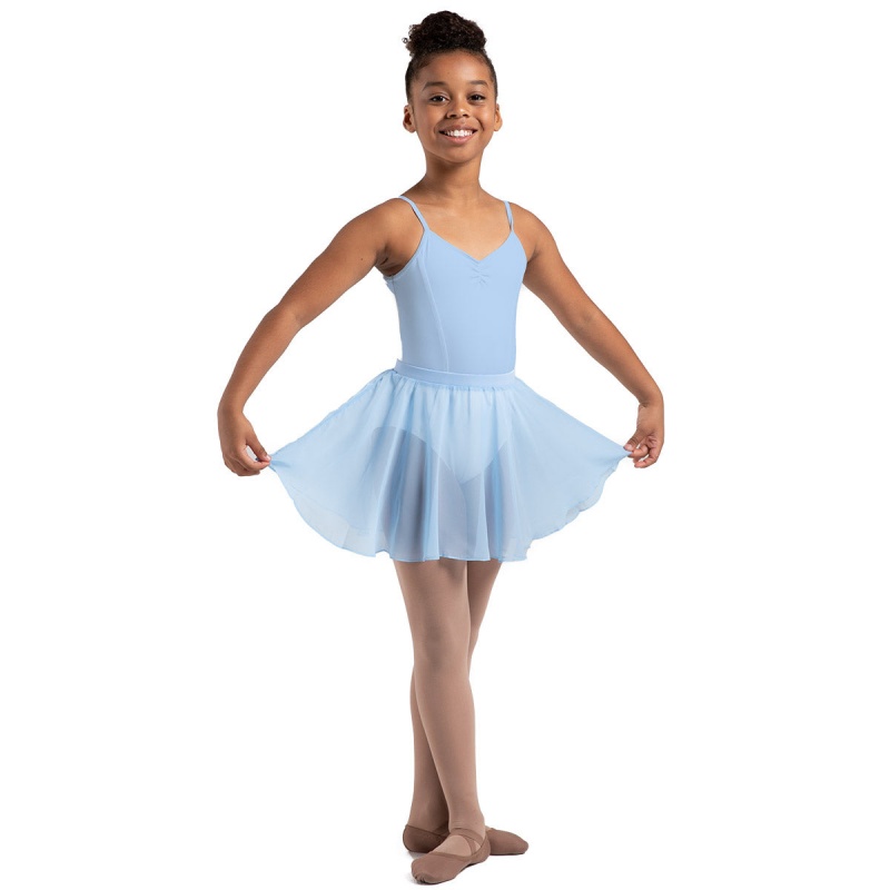 Kids' Bloch Chayanne Chiffon Short Circle Skirts Bluebird | USQCS30783