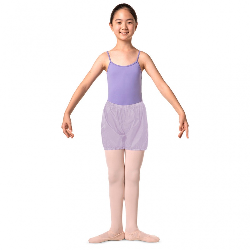 Kids' Bloch Children Ripstop Shorts Bottoms Lilac | USJBT91828