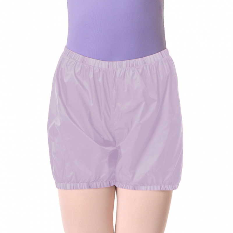 Kids\' Bloch Children Ripstop Shorts Bottoms Lilac | USJBT91828