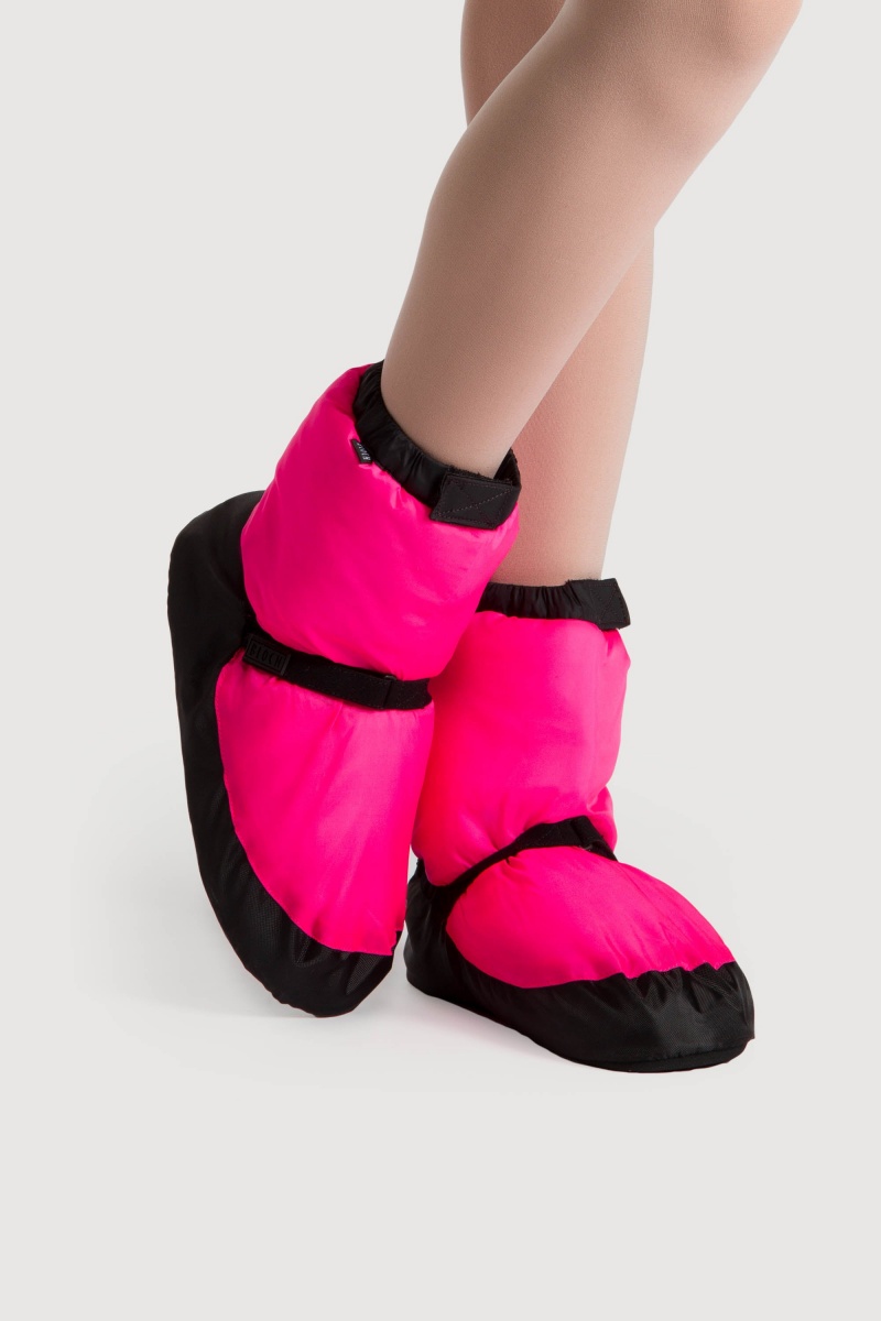 Kids' Bloch Children Warmup Booties Pink Fluro | QUSWA93297