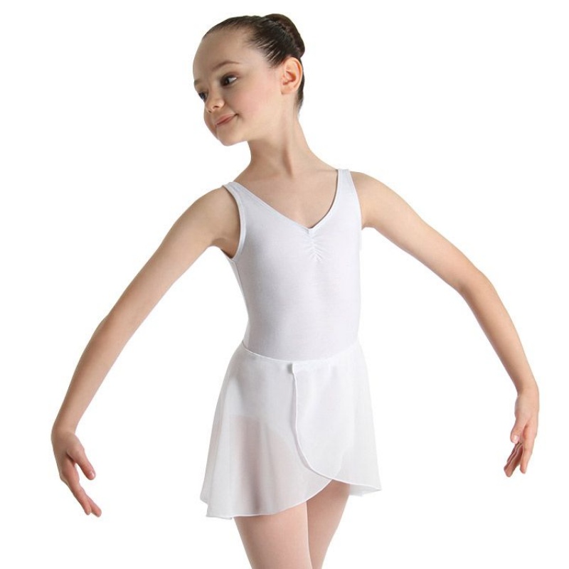 Kids' Bloch Chita Skirts White | USCVG16504