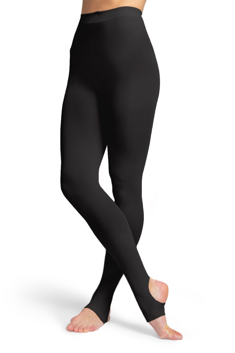 Kids\' Bloch Contoursoft Sitrrup Tight Black | ZUSMJ92220