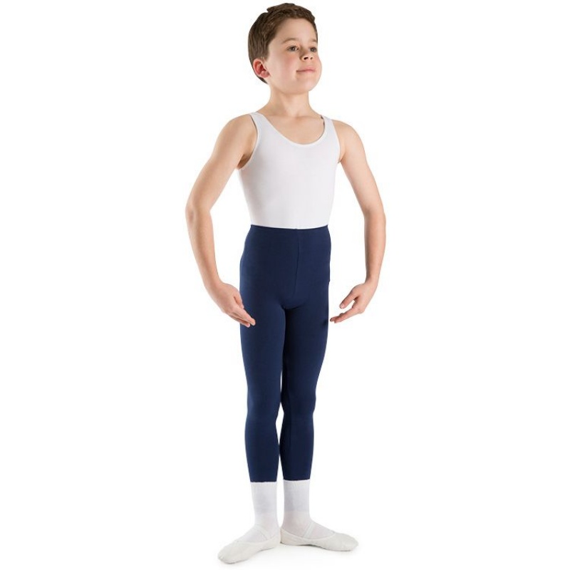 Kids' Bloch Dale Footless Tight Navy | BUSSD29761