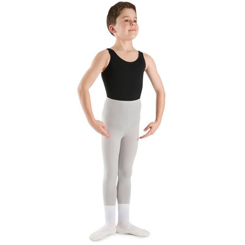 Kids' Bloch Dale Footless Tight Silver | PUSQX71644