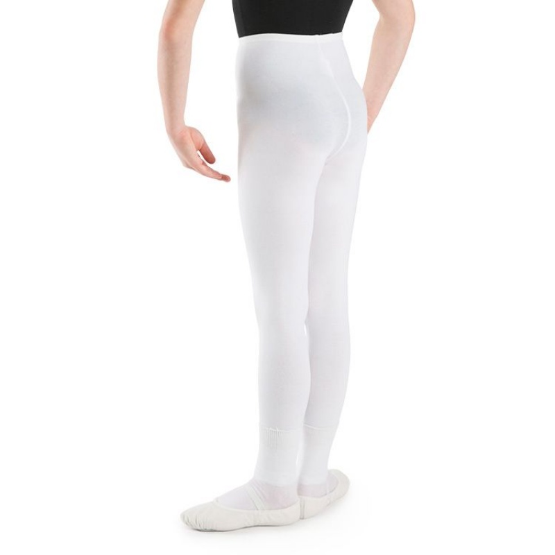 Kids' Bloch Dale Footless Tight White | QUSUV97863