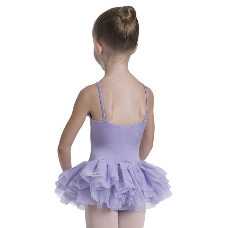 Kids' Bloch Desdemona Leotard Dress Lilac | AUSWC46342