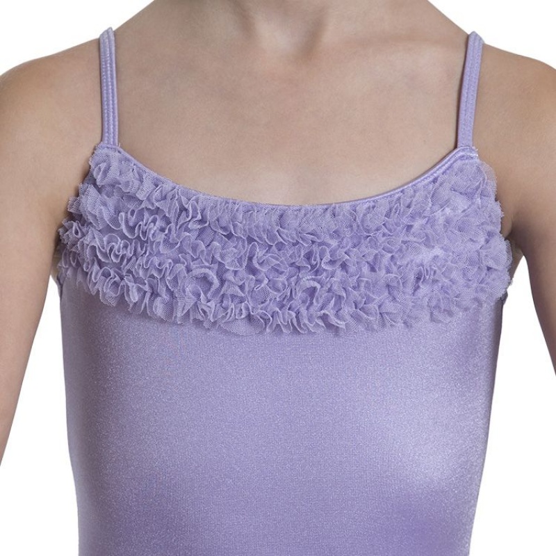 Kids' Bloch Desdemona Leotard Dress Lilac | AUSWC46342