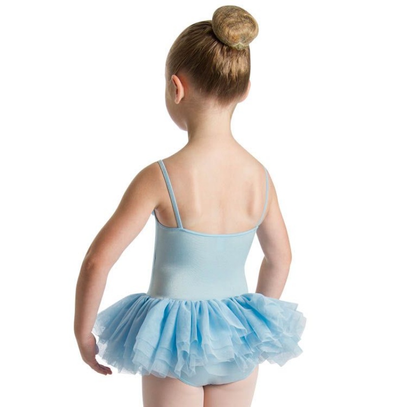 Kids' Bloch Desdemona Leotard Dress Pastel Blue | FUSHY75217