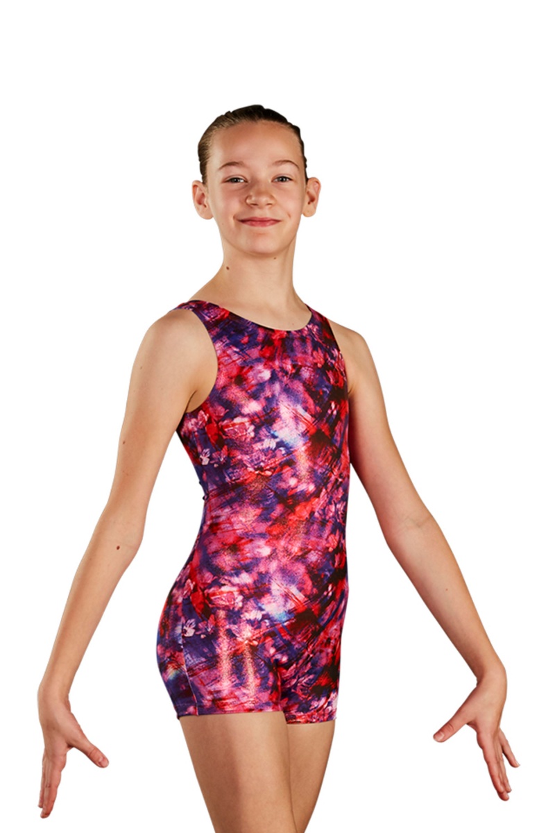 Kids\' Bloch Floral Fusion Printed Unitards Floral Fusion | USQCS65653