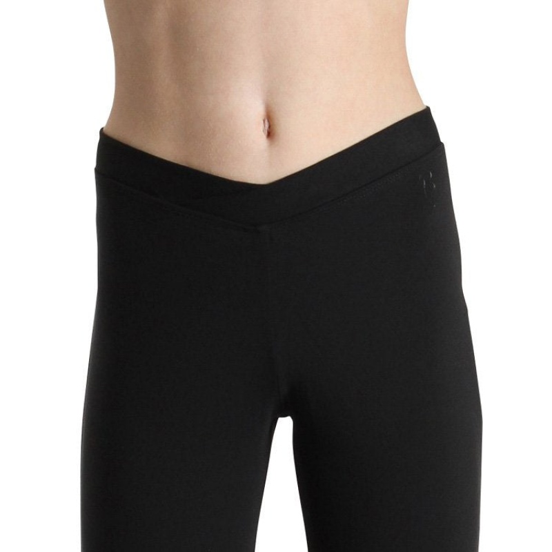 Kids' Bloch Front Pant Bottoms Black | USNEJ40817